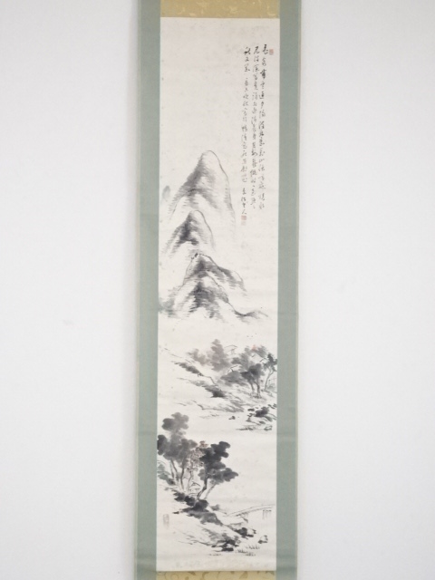 道具 ] - 道具 吉村赤松筆 秋景山水図 紙本掛軸（共箱） | ネット